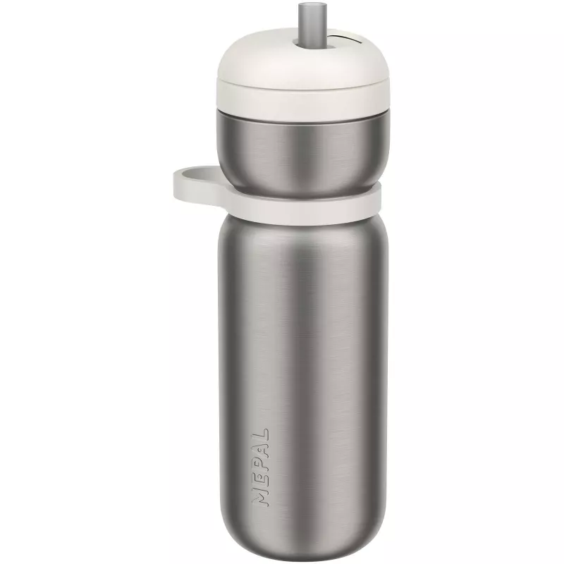 Mepal Twist stalowa termiczna butelka sportowa o pojemności 600 ml - Biały (10091001)