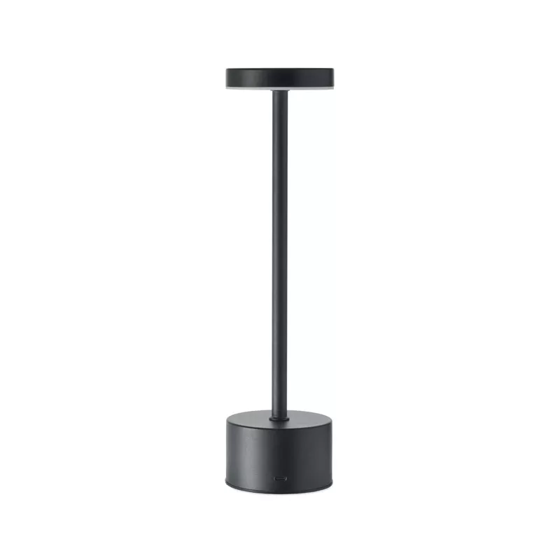 Lampka stołowa LED aluminiowa z akumulatorem BISTRO - Czarny (MO2928-03)