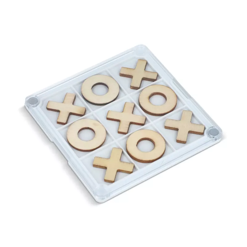 Podkładka pod kubek Tic-Tac-Toe - biały (LT93080-N0001)