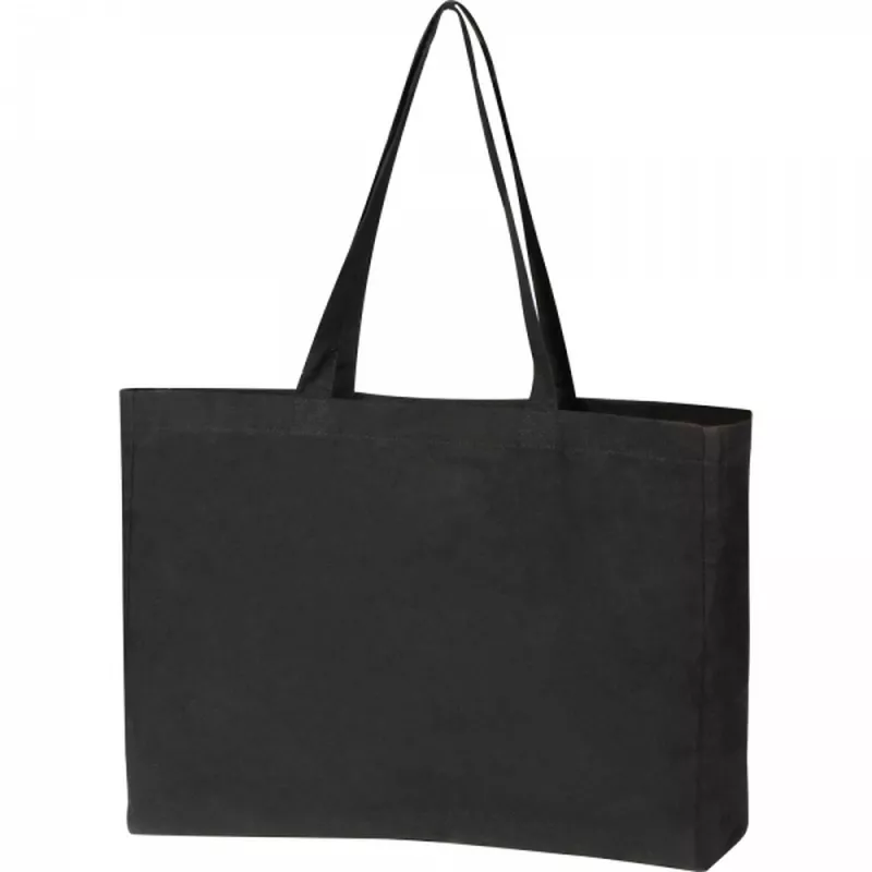 Torba bawełniana z długimi uszami 270 g/m2 MARCELLO - czarny (6322903)