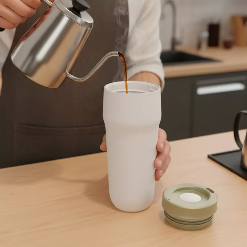 Kubek termiczny 400 ml Air Gifts | Niram - jasnozielony (VA095-10)