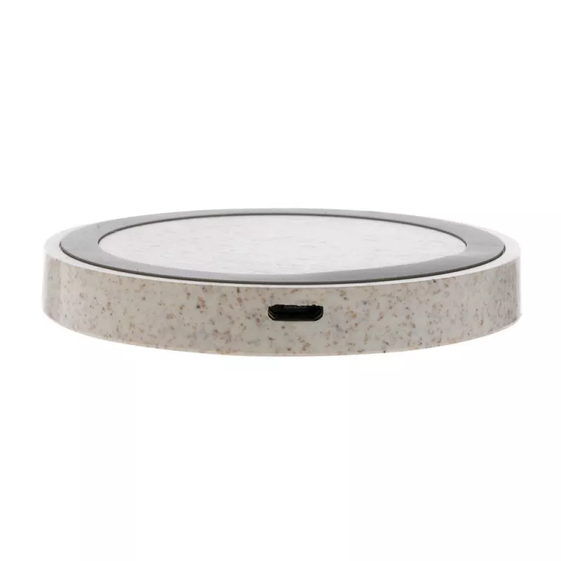 Okrągła ładowarka bezprzewodowa 5W - brązowy (P308.299)