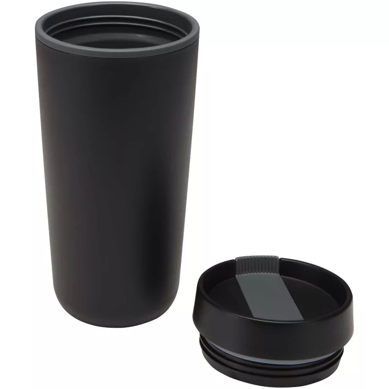 Sedona - kubek plastikowy o pojemności 480 ml, z podwójnymi ściankami - Czarny (10095390)