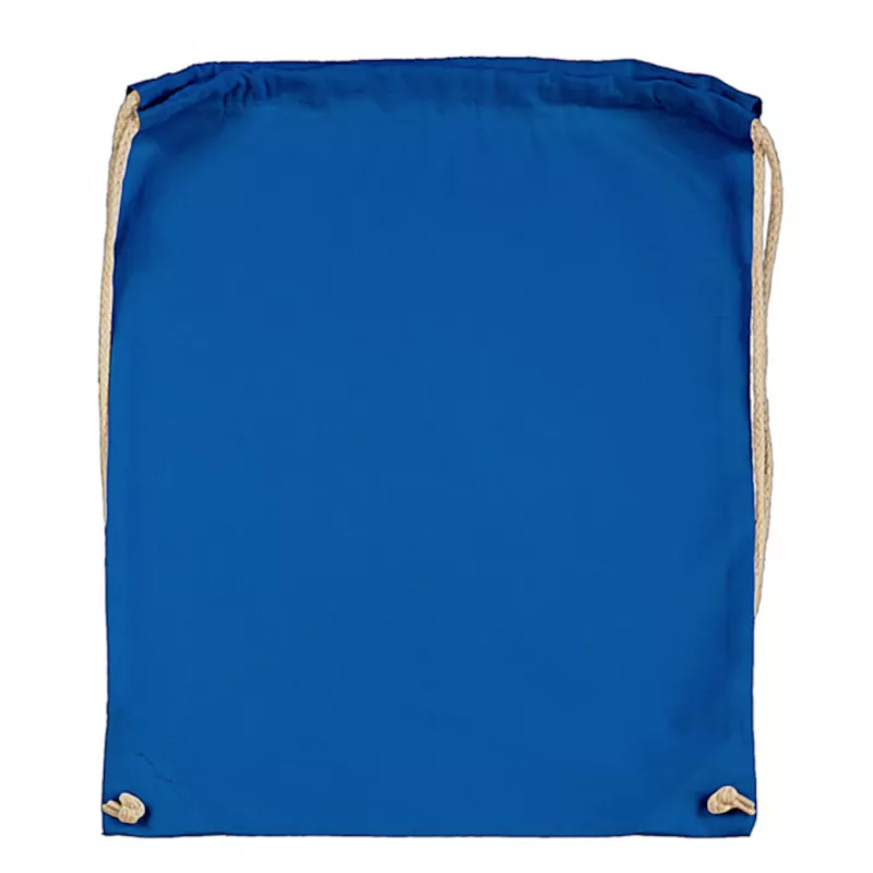 Plecak bawełniany na sznurkach Jassz 140 g/m², 38 x 42 cm - Royal (602.57-ROYAL)