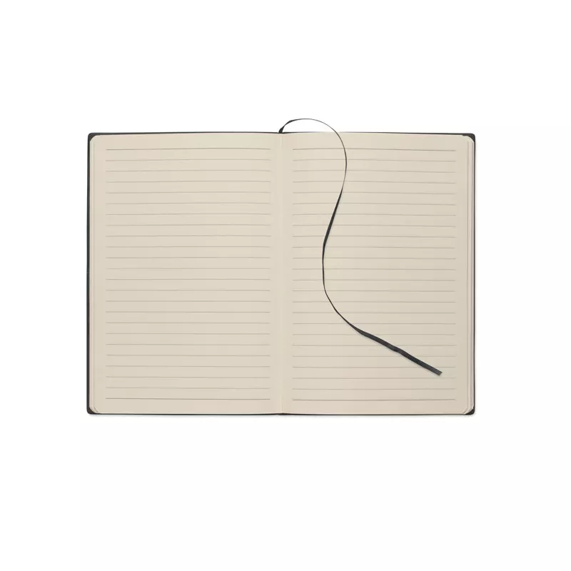 Notes A5 w okładce z PU 80 kartek w linię TINTRAY - Czarny (MO2663-03)