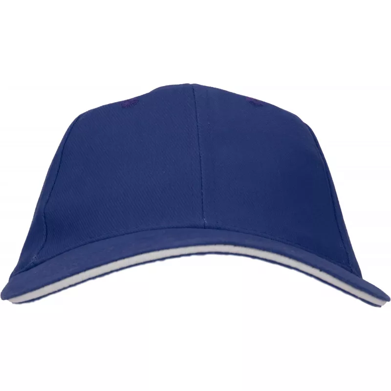 Czapka z daszkiem bawełniana 6 paneli, 260 g/m² CURTIS - niebieski (5046604)