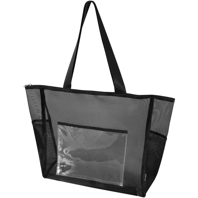 Mesh torba na zakupy 23 l z recyklingu z certyfikatem GRS - Czarny (13013890)