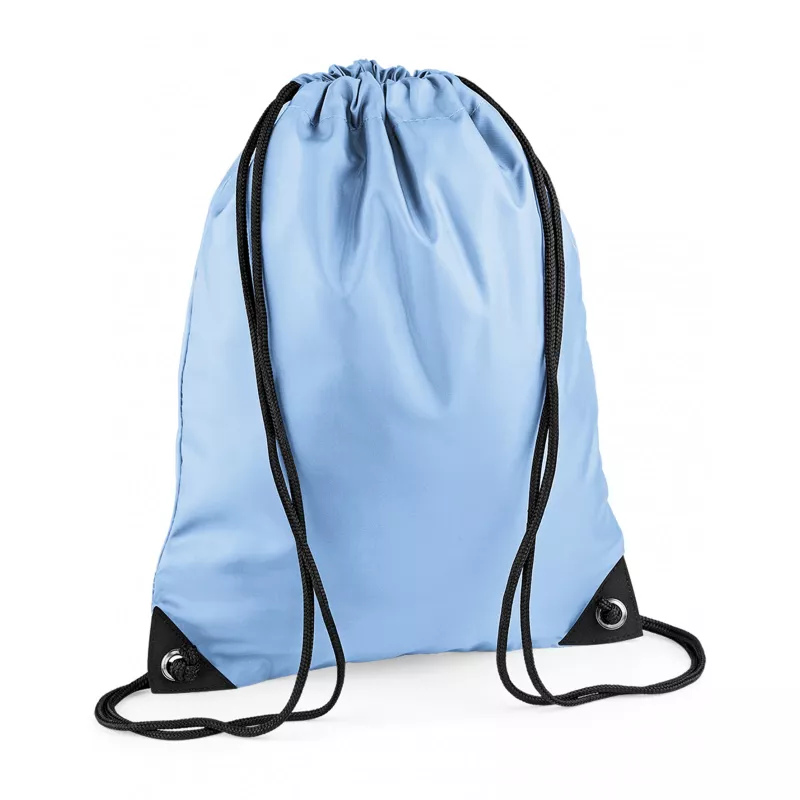 Reklamowy plecak na sznurkach  poliestrowy BagBase BG10, 34 x 45 cm - Sky (BG10-SKY)