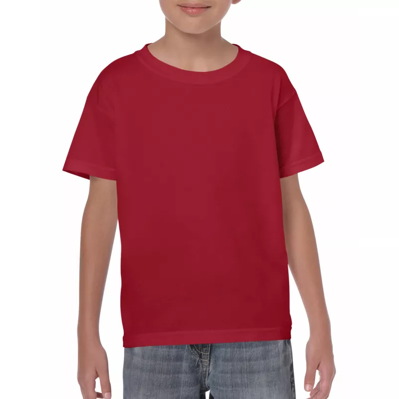 Koszulka bawełniana 180 g/m² Gildan Heavy Cotton™ - DZIECIĘCA - Cardinal Red  (5000B-CARDINAL RED)
