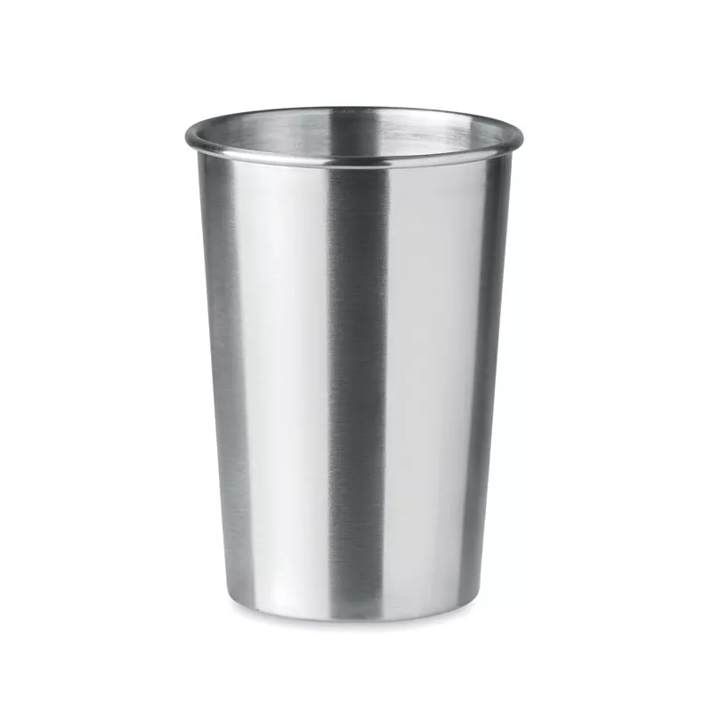 Kubek stalowy jednościenny 350 ml BONGO - Srebrny Mat (MO6362-16)