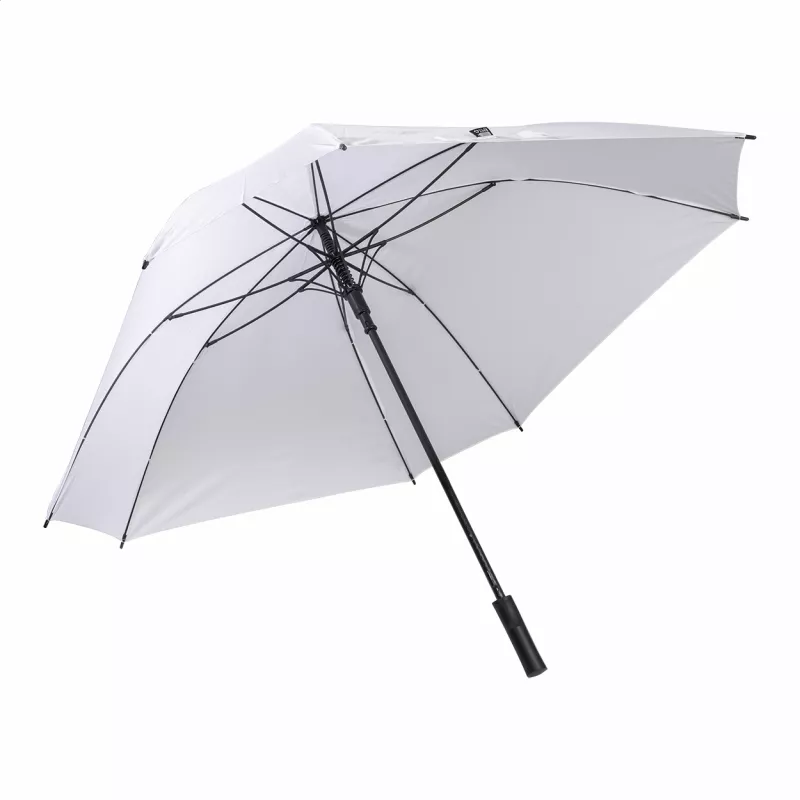 Quadstorm kwadratowy parasol RPET - biały (AP800282-01)