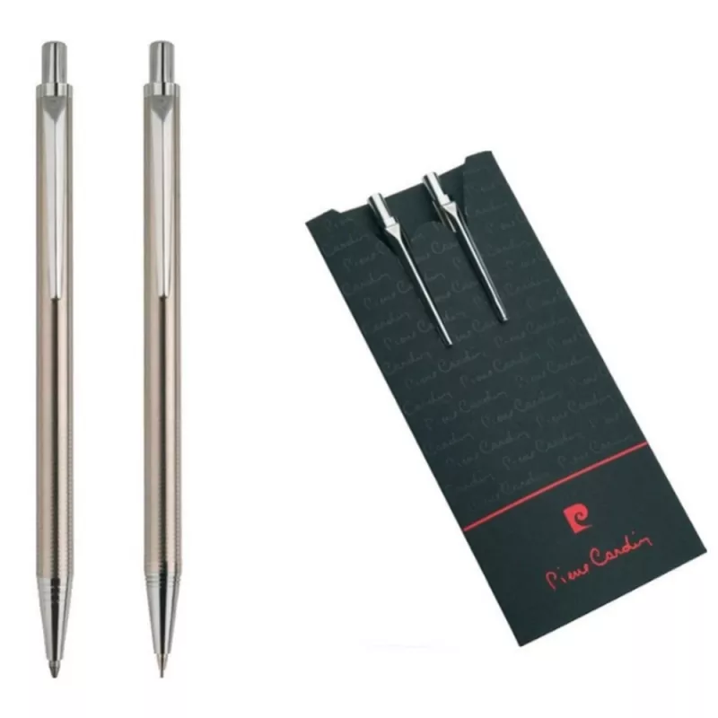 Zestaw piśmienny długopis i ołówek AMOUR Pierre Cardin - szary (B0400700IP307)