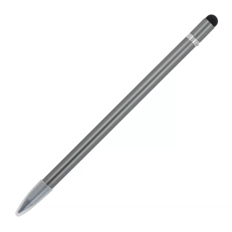 Aluminiowy ołówek o długiej żywotności z gumką - stalowoszary (LT91599-N0035)