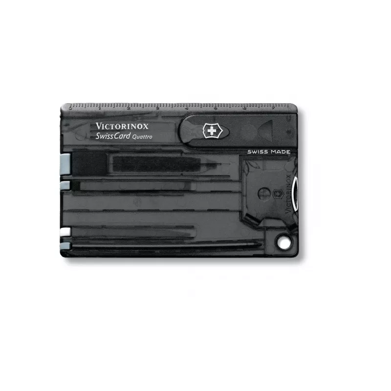 Victorinox SwissCard Quattro - Czarny transparent (07233T363)