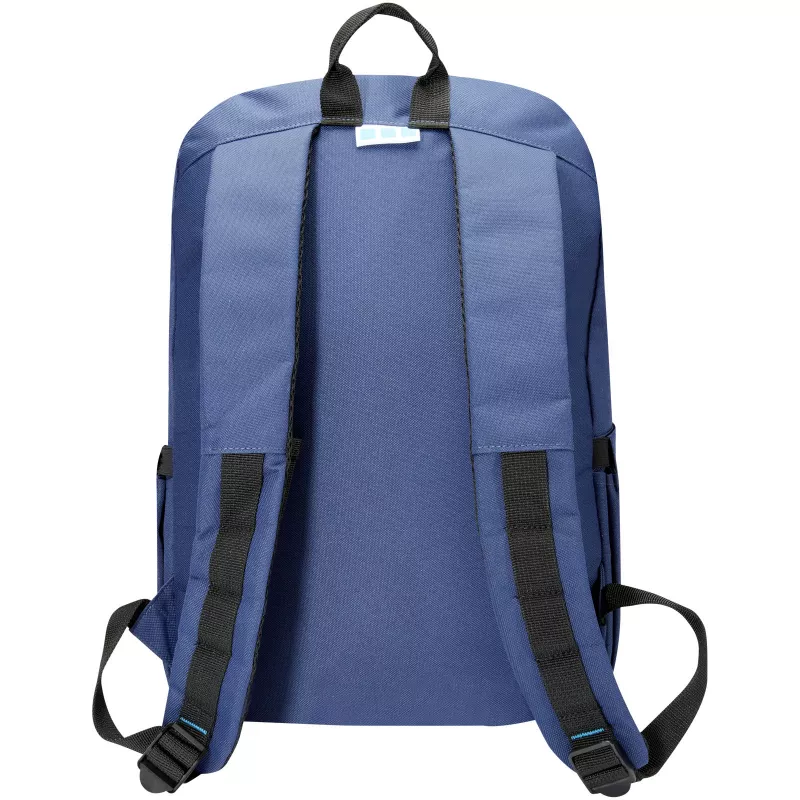 Repreve® Ocean Commuter plecak na laptopa 15 cali o pojemności 16 l z tworzyw sztucznego PET z recyklingu z certyfikatem GRS - Granatowy (12064855)