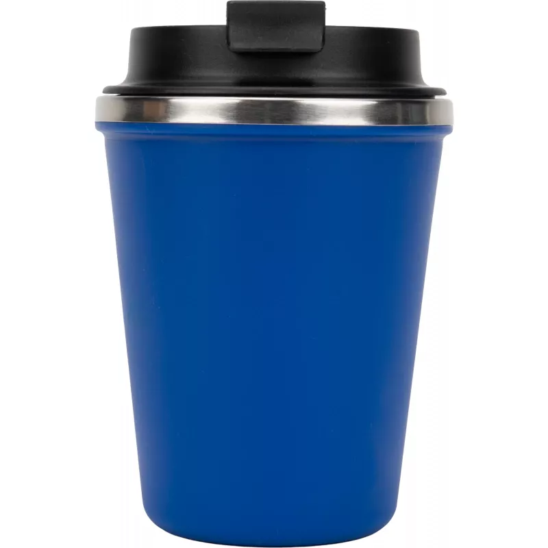 Kubek termiczny 350 ml z powłoką z recyklingu METODY - niebieski (8496204)