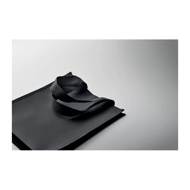 Torba prezentowa z włókniny RPET 80 g/m² LITAS - Czarny (MO2698-03)