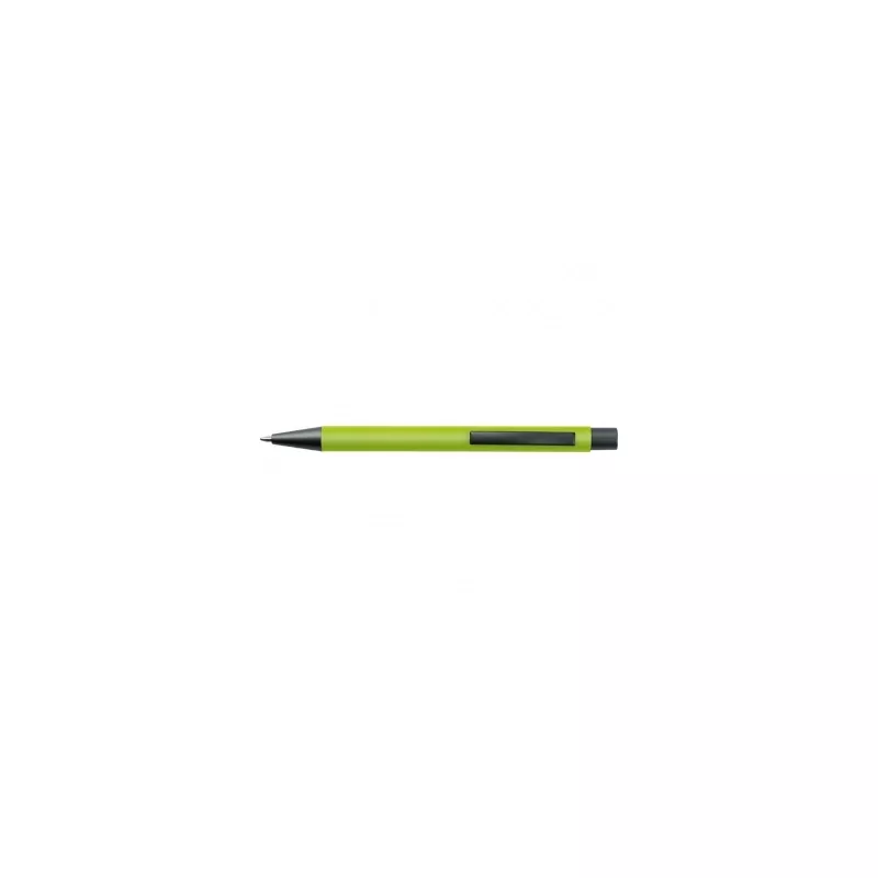 Długopis reklamowy plastikowy z metalowym klipem - jasnozielony (1094529)