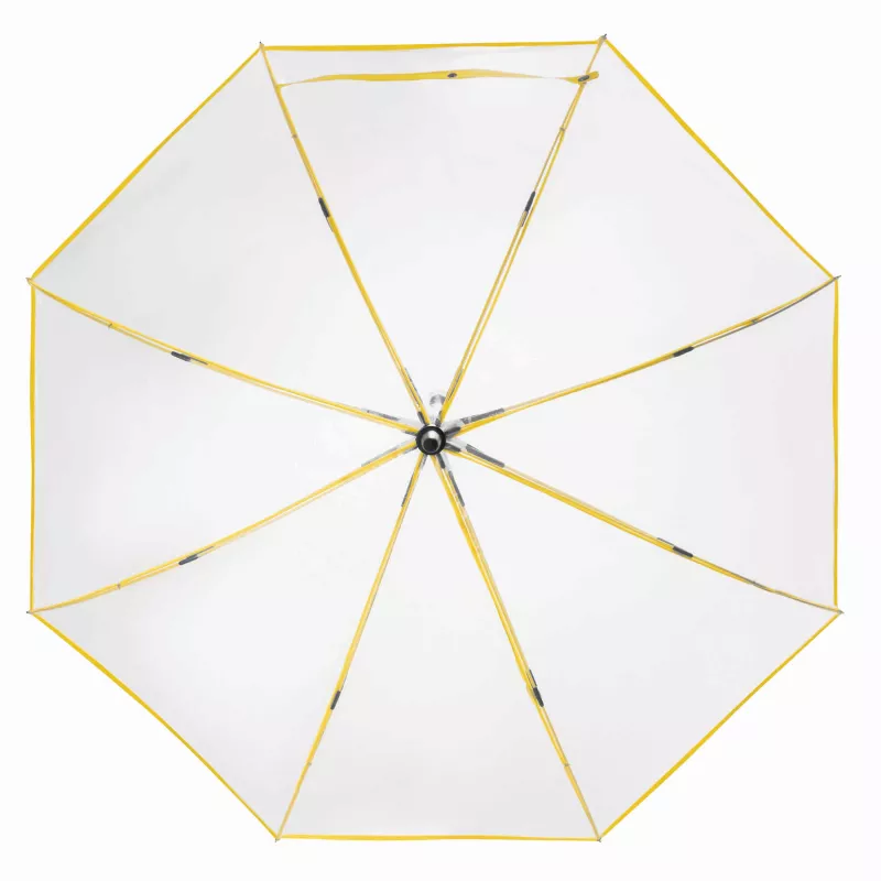Automatyczny parasol - transparentny, żółty (56-0103404)