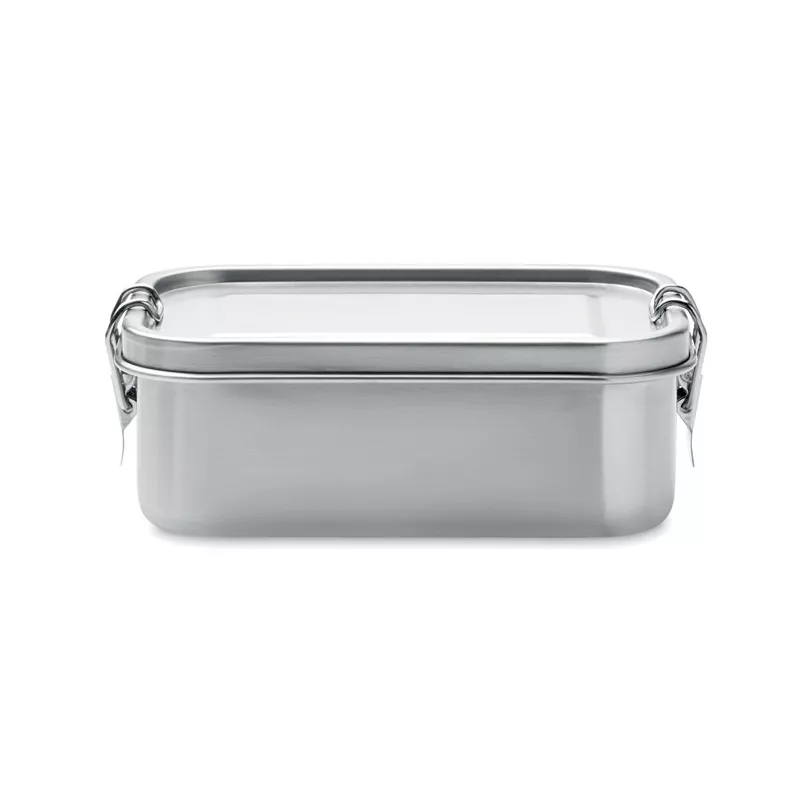Lunchbox stalowy z klamrami 750 ml GOBUDDY - Srebrny Mat (MO2888-16)