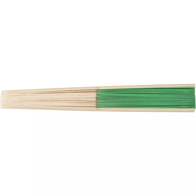 Wachlarz z bambusa - limonkowy (V2201-09)