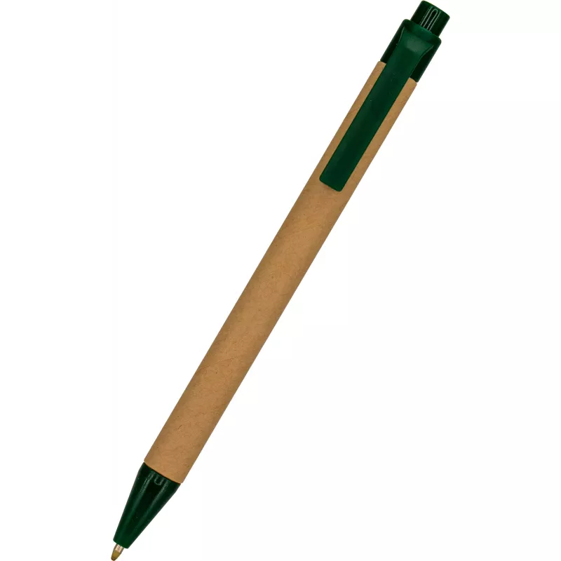 Długopis z tektury z recyklingu ROY - zielony (1039709)