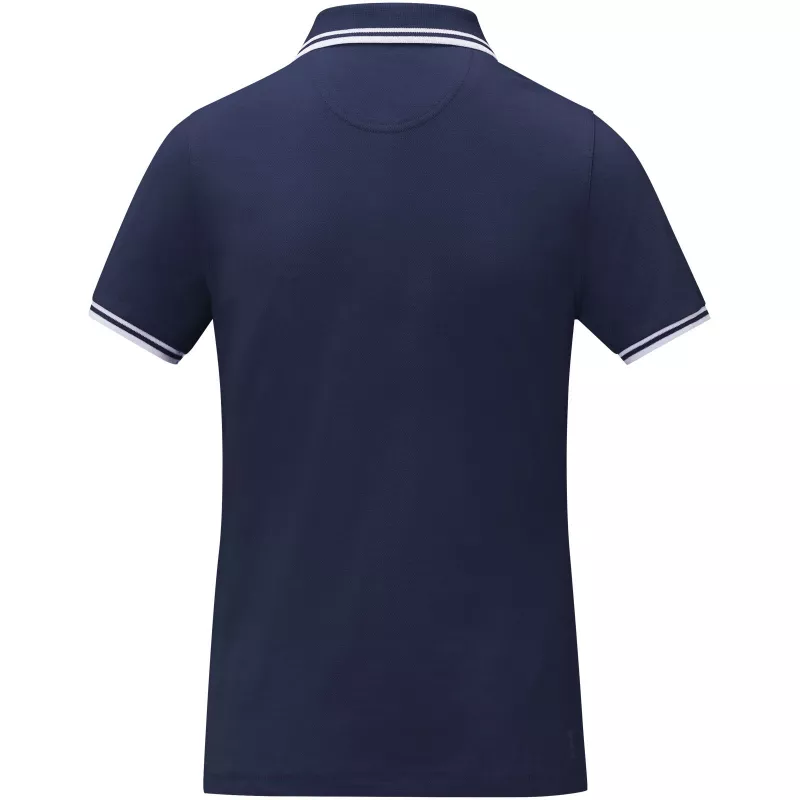 Damska koszulka polo Amarago z kontrastowymi paskami i krótkim rękawem - Granatowy (38109-NAVY)