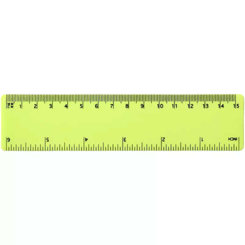 Linijka Rothko PP o długości 15 cm - Limonka (21054002)