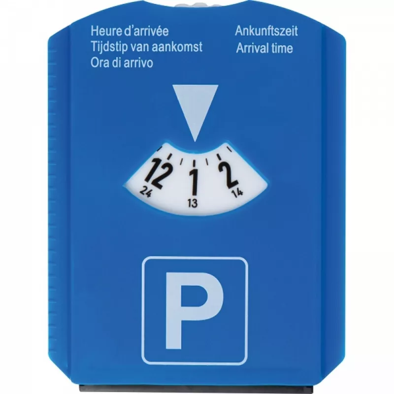 Parkometr ze skrobaczką do szyb DEIRDRE - niebieski (9901104)