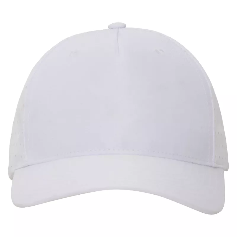 Czapka z daszkiem z poliestru poly twill z perforacją 160 g/m² #3976 - Biały (HW-3976-WHITE)