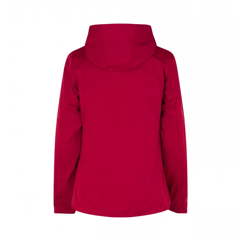 Kurtka damska ID softshell z kapturem 0837 185 g/m² - Red (0837-RED)