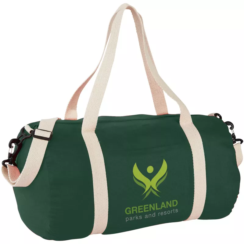Bawełniana torba sportowa Barrel - Leśny zielony (12019503)