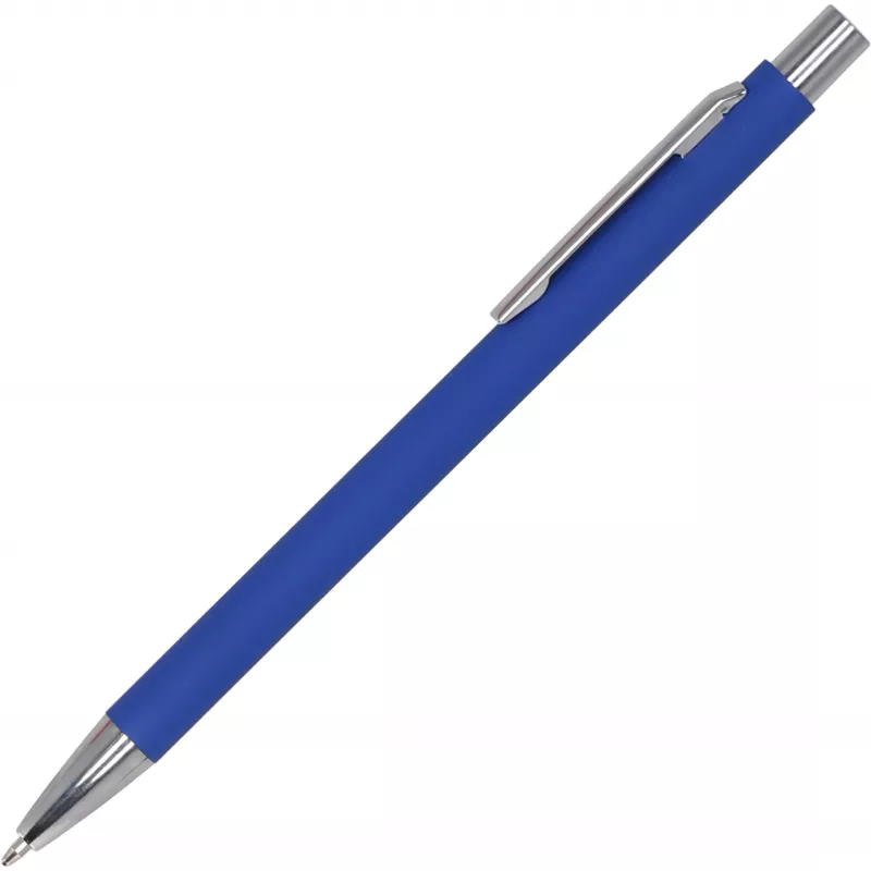 Długopis metalowy soft touch GIORGIO - niebieski (1368004)