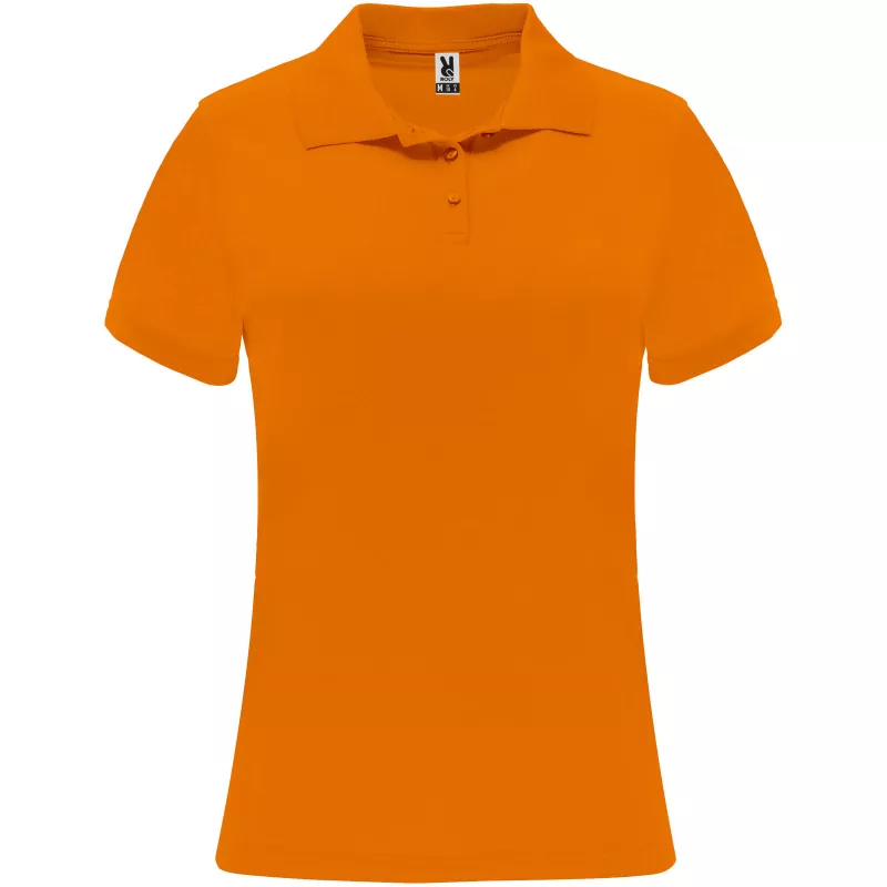 Damska sportowa koszulka polo z poliestru 150 g/m² ROLY MONZHA WOMAN 0410 - Fluor Orange (R0410-FLORANGE)