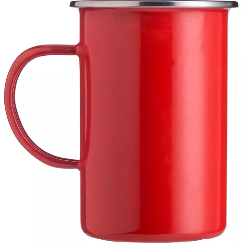 Kubek emaliowany 550 ml - czerwony (V1509-05)