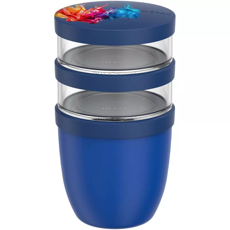 Mepal Ellipse 3-częściowy izolowany pojemnik na lunch o pojemności 500 ml + 2 x 200 ml - Vivid blue (11314391)