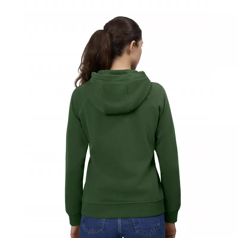 Bluza damska z kapturem ID CORE/zip 0639 300 g/m² - Bottle Green  (0639-BOTTLE GREEN)