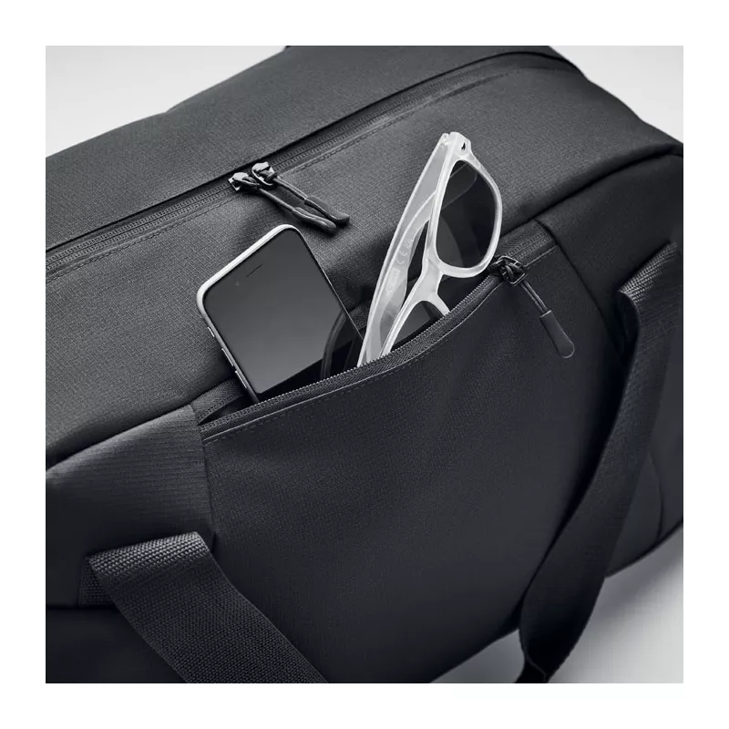 Torba sportowa ripstop 300D GRENOBLE - Czarny (MO6999-03)