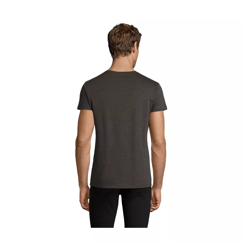 Koszulka męska dopasowana 150 g/m² Sol's REGENT FIT - Charcoal Melange (S00553-CE)