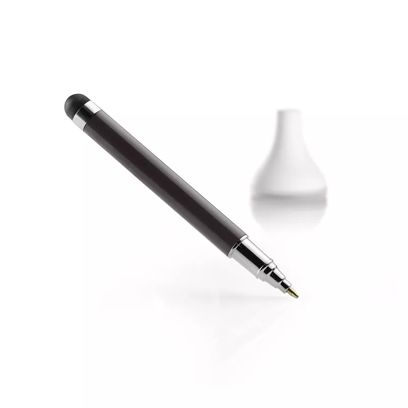 Długopis touch z czyścikiem XELO - czarny (19573-02)