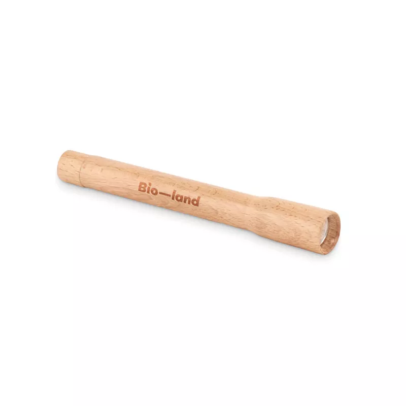 Latarka z drewna bukowego COB 5W TELES - Drewna (MO6695-40)
