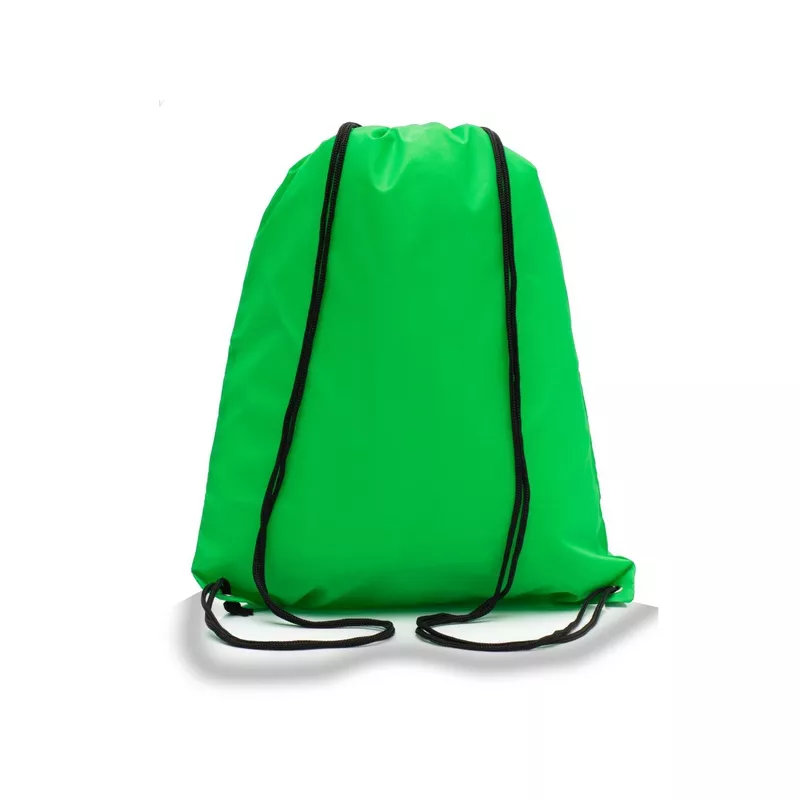 Plecak promocyjny na sznurkach poliestrowy, 33.5 x 42 cm - zielony (R08695.05)