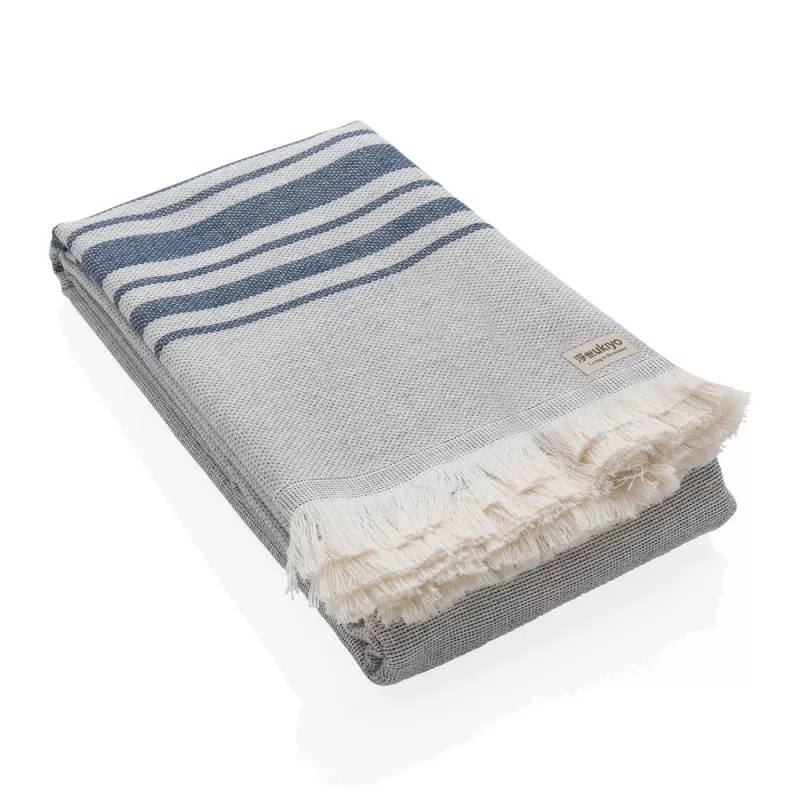 Ręcznik 100 x 180 cm Hammam Ukiyo Yumiko AWARE™ - niebieski (P453.795)