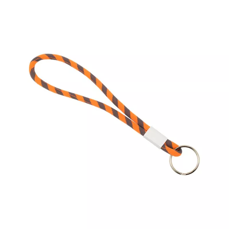 Regulowany brelok z terylenowym sznurkiem - Fluorescent Orange (IP14083075)