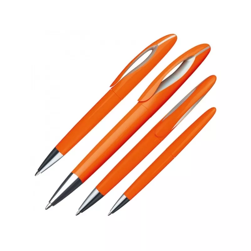 Długopis plastikowy z obrotowym mechanizmem FAIRFIELD - pomarańczowy (353910)