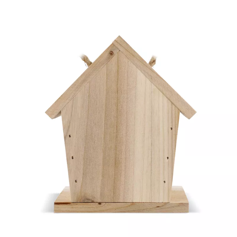 Mała budka dla ptaków wykonana z drewna FSC - naturalny-t (LT94572-N0094)
