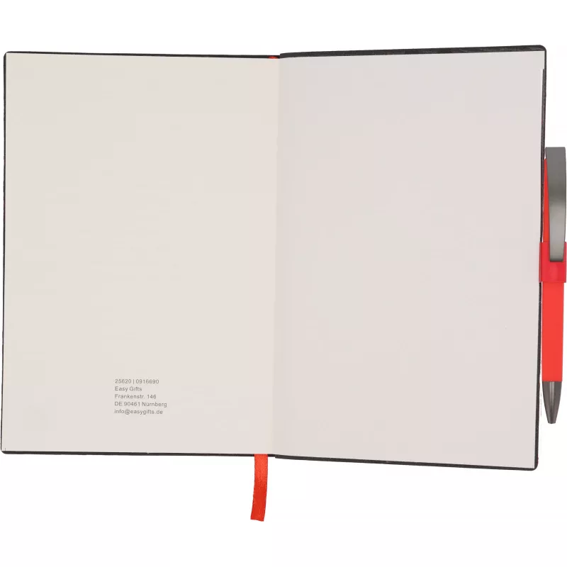 Notes A5 w linie z długopisem MERSIN - czerwony (562005)