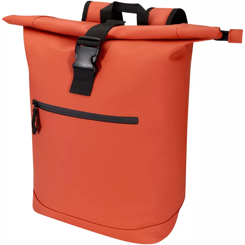 Resi Plus plecak na 15-calowego laptopa o pojemności 18 l z recyklingu, z certyfikatem GRS i zwijaną górną częścią - Brick (13009332)
