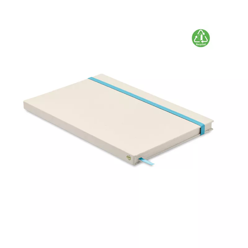 Notes A5 z recyklingu 80 kartek w linię MITO NOTE - Turkusowy (MO6743-12)