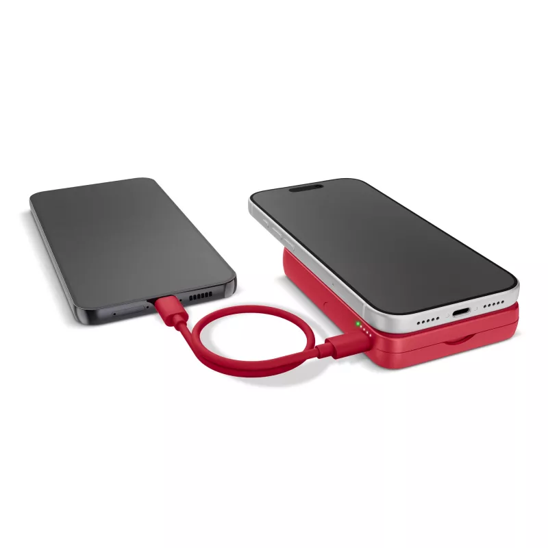 Fresh 'n Rebel Powerbank bezprzewodowy 10000 mAh kompatybilny z MagSafe - czerwony (LT49745-N0021)